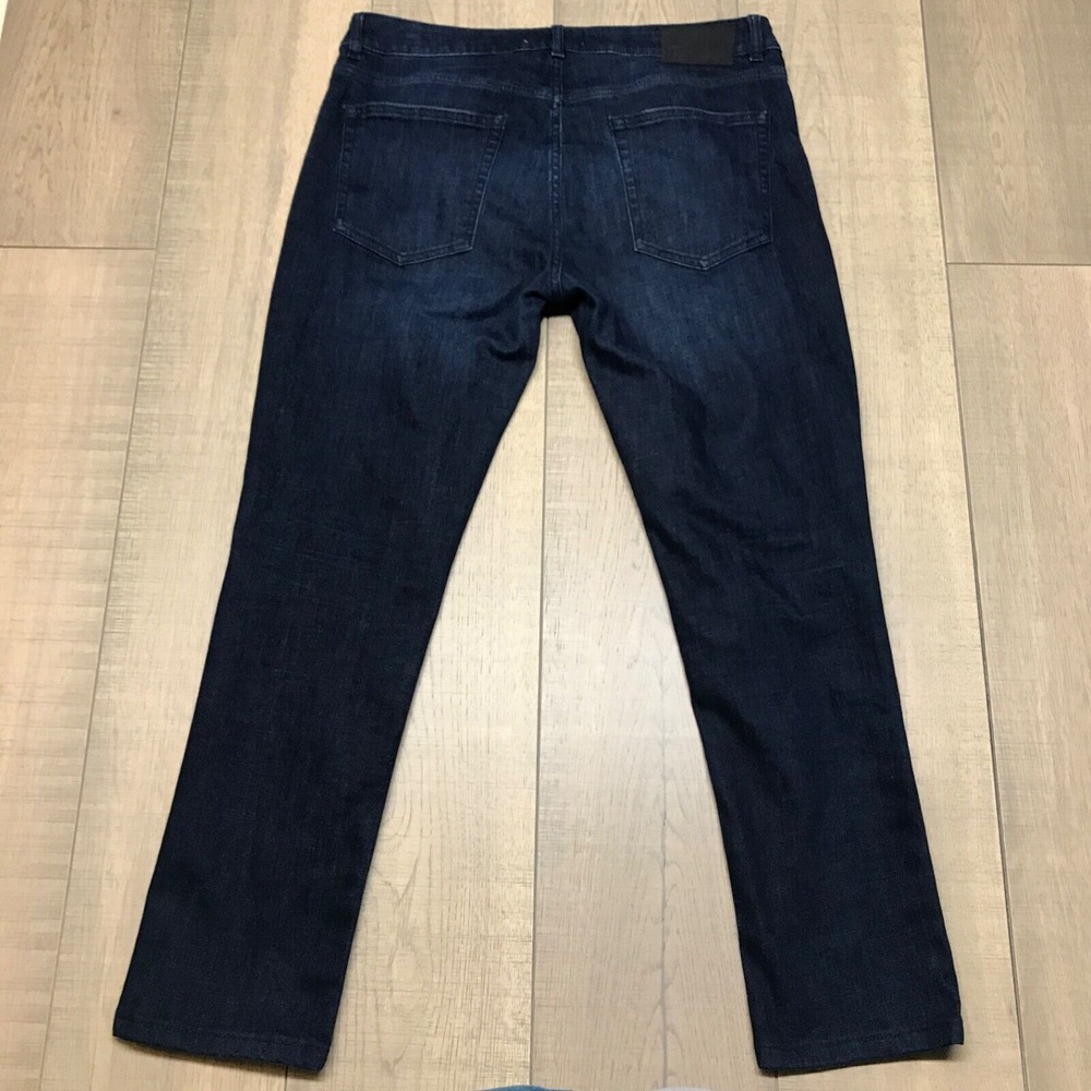 DL1961 Jeans Mens Size 34 X‎ 32 Actual 34X28 Dark Blue Nick Slim Bayou Preppy - Picture 2 of 13